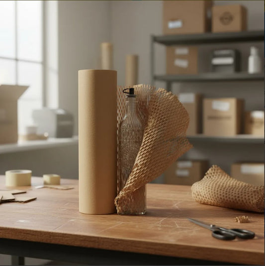 Rollo de Papel Kraft Burbuja — Empaque Ecológico y Profesional | Boxor
