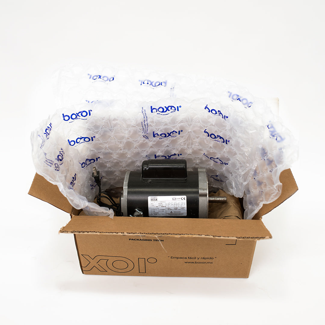 Rollo de Poliburbuja de Aire para Empaque – Reciclable con Precorte | Protección Profesional para Envíos