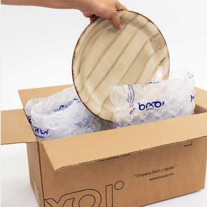 Rollo de Poliburbuja de Aire para Empaque – Reciclable con Precorte | Protección Profesional para Envíos