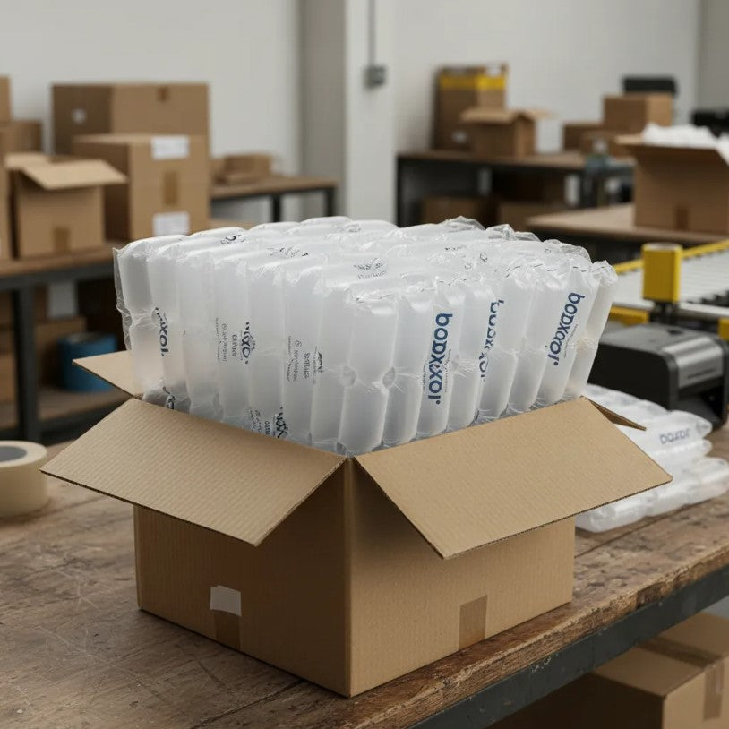 Bolsa Inflable Poliburbuja  Cuadrada Para Empaque 40x300mts Ecoline