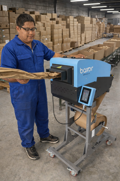 Despachador automático de papel kraft para relleno y amortiguación de embalaje